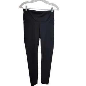 GapFit Size S Black Mid Rise Leggings / Yoga Pants, Excellent Used Condition